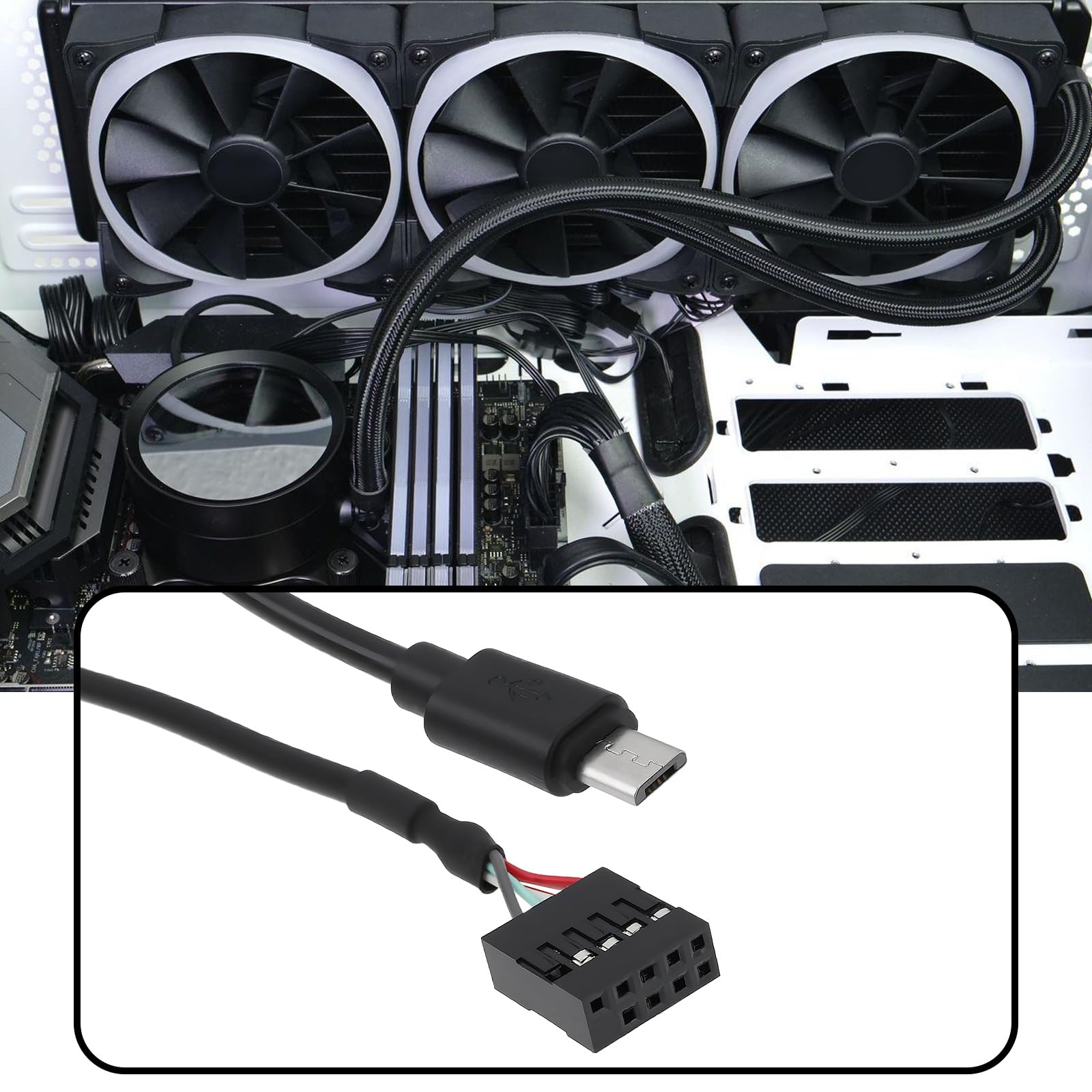 Amazon.com: ECSiNG 1x 9 Pin USB Cable Wire Replacement Compatible